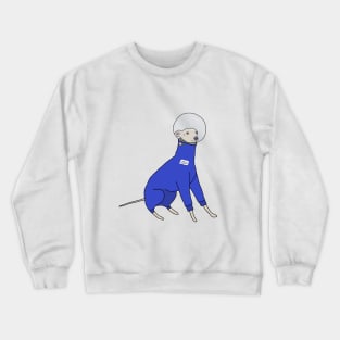 Italian greyhound in space suit Crewneck Sweatshirt